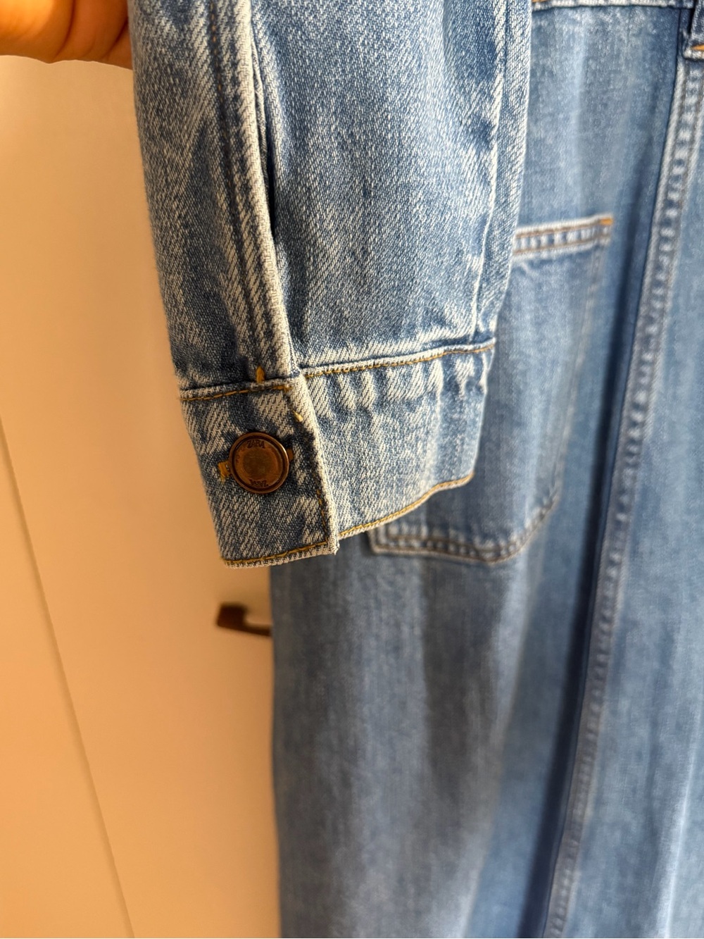Classic Denim Button-Front Maxi Dress - Picture 7 of 7